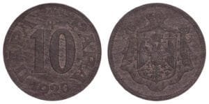 YUGOSLAVIA 10 para 1920 XF+