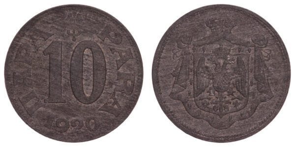 YUGOSLAVIA 10 para 1920 XF+