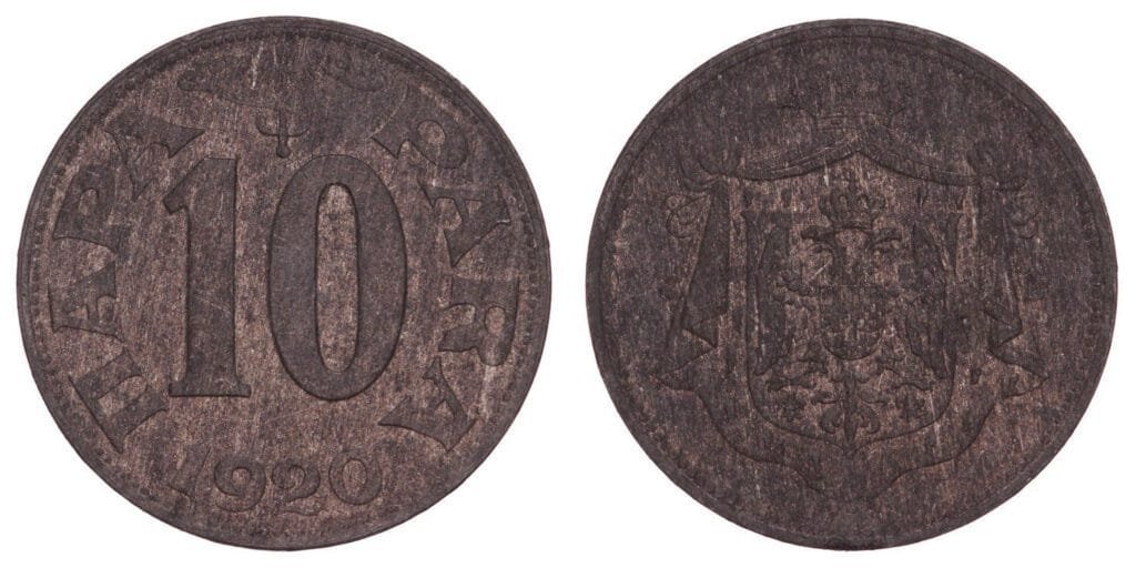 JUGOSLAVIJA 10 para 1920 XF+