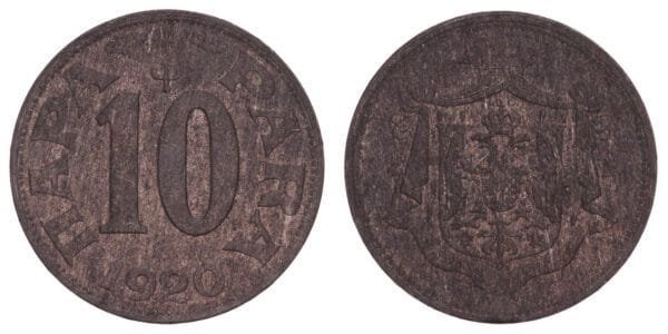 YUGOSLAVIA 10 para 1920 XF+
