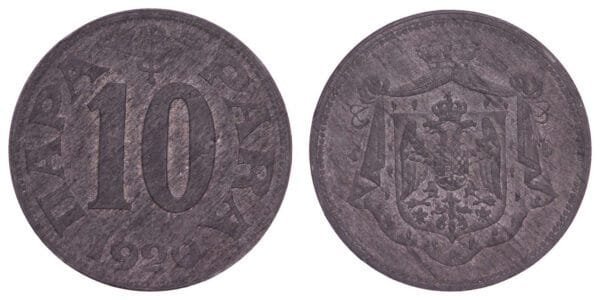 YUGOSLAVIA 10 para 1920 XF+