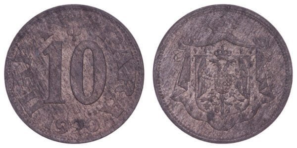 YUGOSLAVIA 10 para 1920 XF+