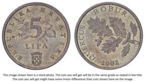 CROATIA 5 lipa 2002 / Latin text / XF