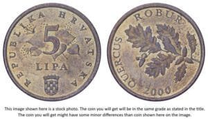 CROATIA 5 lipa 2000 / Latin text / XF