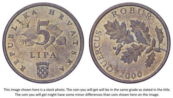 CROATIA 5 lipa 2000 / Latin text / XF