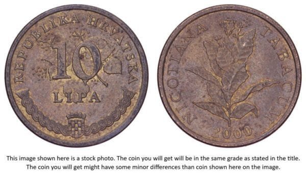 CROATIA 10 lipa 2000 / Latin text / VF