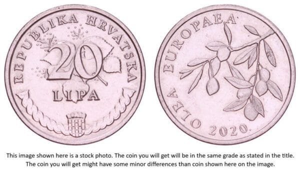 CROATIA 20 lipa 2020 / Latin text / XF+