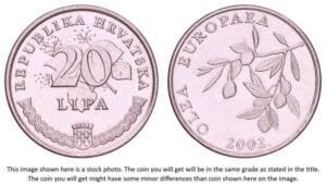 CROATIA 20 lipa 2002 / Latin text / XF