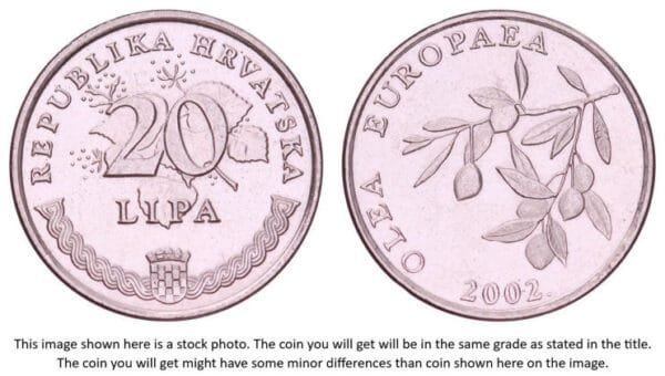 CROATIA 20 lipa 2002 / Latin text / XF