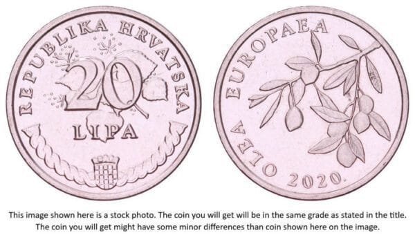 CROATIA 20 lipa 2020 / Latin text / XF