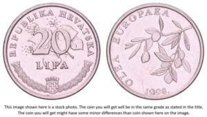 CROATIA 20 lipa 1998 / Latin text / VF+