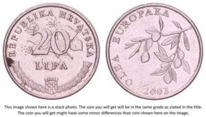 CROATIA 20 lipa 2002 / Latin text / VF