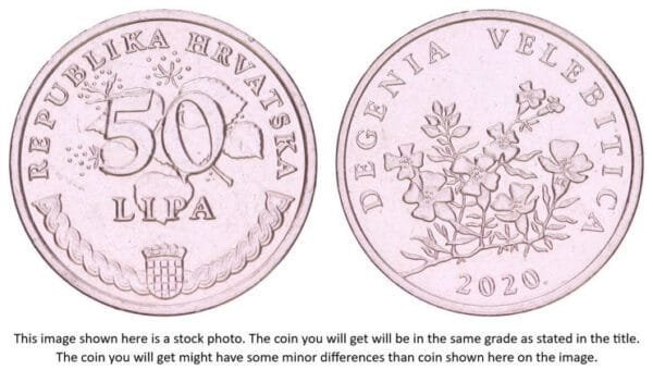 CROATIA 50 lipa 2020 / Latin text / XF+
