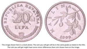 CROATIA 20 lipa 1999 / Croatian text / VF+