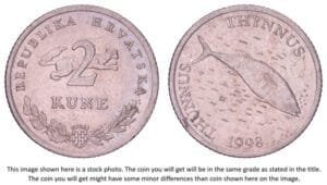 CROATIA 2 kune 1998 / Latin text / VF
