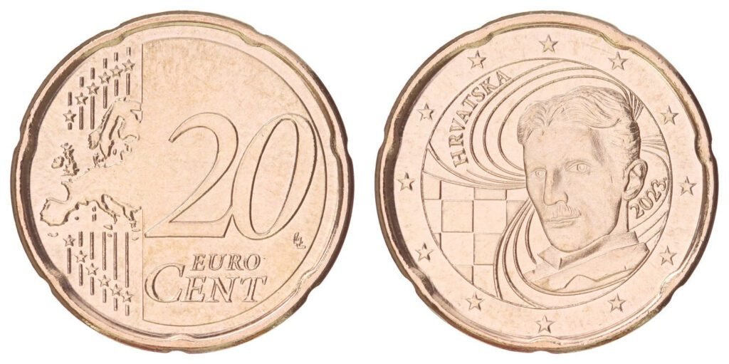 CROATIA 20 euro cents 2023 UNC