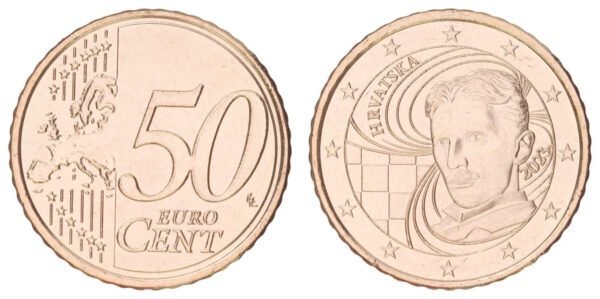 CROATIA 50 euro cents 2023 UNC