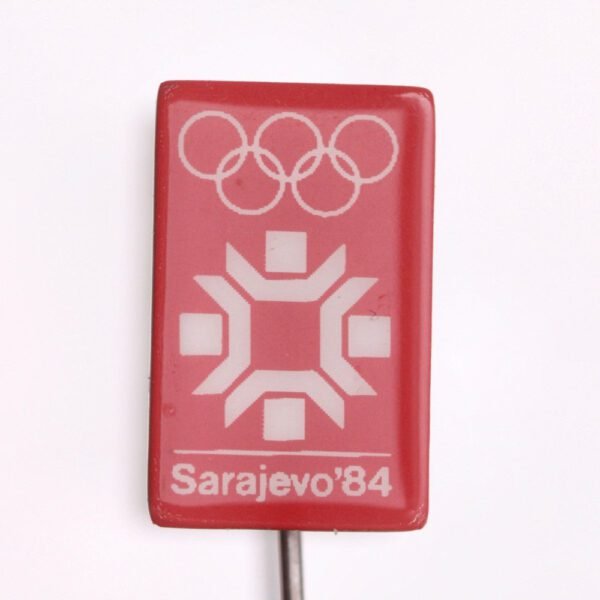 YUGOSLAVIA 1984 Sarajevo Olympic Games / logo / vintage lapel pin