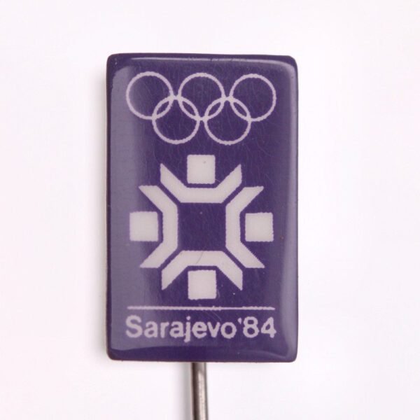 YUGOSLAVIA 1984 Sarajevo Olympic Games / logo / vintage lapel pin