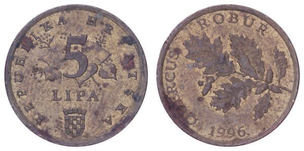 CROATIA 5 lipa 1996 / Latin text / VF-