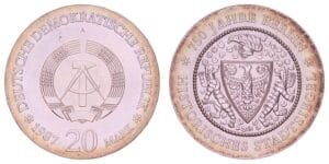 GERMANY 20 mark 1987 / East (GDR / 750th Anniversary of Berlin / Proof