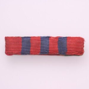 YUGOSLAVIA Ribbon for the Order for the Merit for the People, 3rd Class / over ribbon for Bulgarian WWII medal