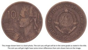 YUGOSLAVIA 10 dinara 1963 VF