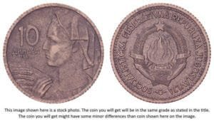 YUGOSLAVIA 10 dinara 1963 VF+