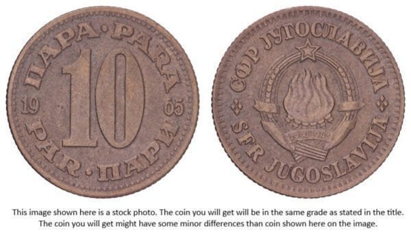 YUGOSLAVIA 10 para 1965 VF