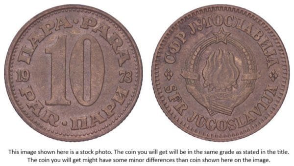 YUGOSLAVIA 10 para 1973 XF