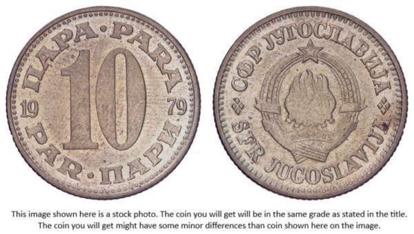 YUGOSLAVIA 10 para 1979 XF