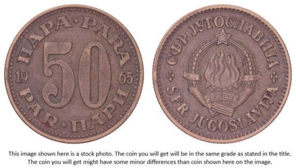 YUGOSLAVIA 50 para 1965 VF