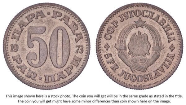 YUGOSLAVIA 50 para 1973 XF