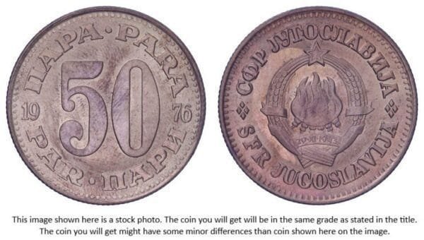YUGOSLAVIA 50 para 1976 XF