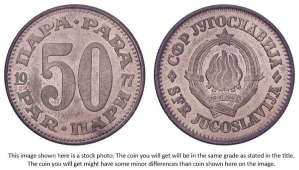 YUGOSLAVIA 50 para 1977 XF