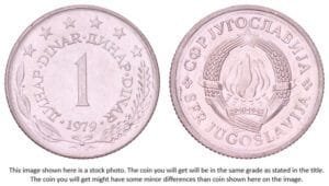 YUGOSLAVIA 1 dinar 1979 UNC-
