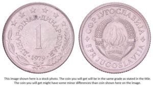 YUGOSLAVIA 1 dinar 1979 XF+