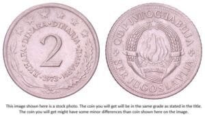 YUGOSLAVIA 2 dinara 1973 UNC-