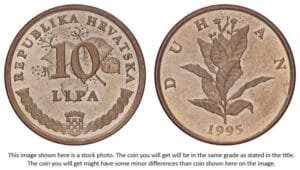 CROATIA 10 lipa 1995 / Croatian text / UNC