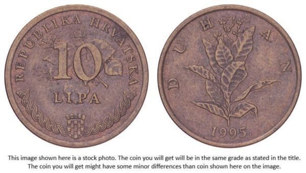 CROATIA 10 lipa 1995 / Croatian text / VF