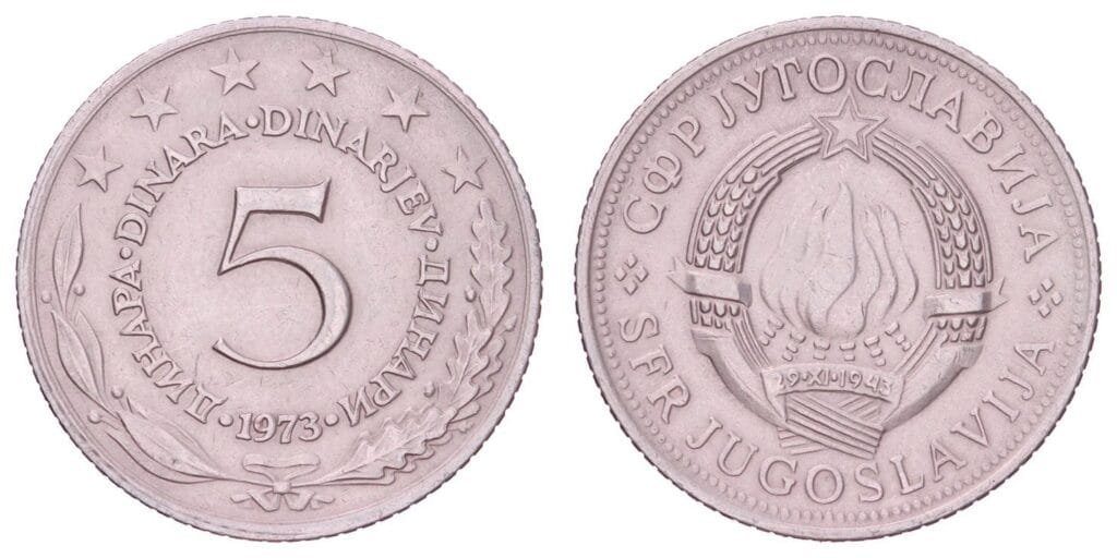 JUGOSLAVIJA 5 dinara 1973. XF