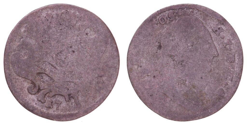 GERMANY 1 kreuzer 17__ / Bavaria / Maximilian III Joseph / Silver / F