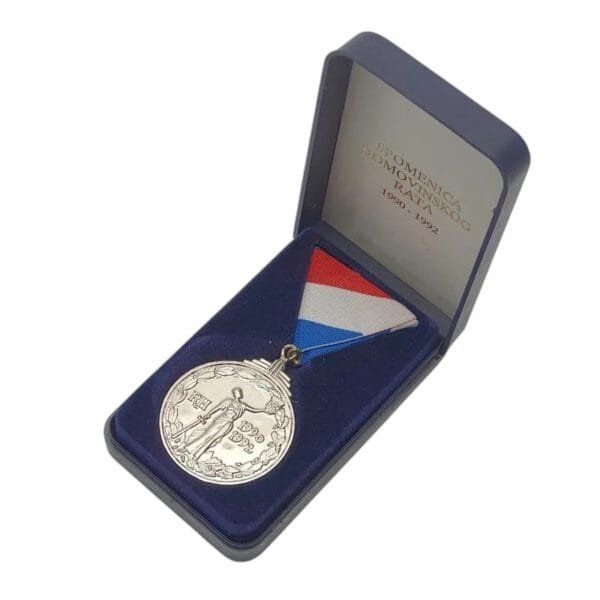 CROATIA Homeland Medal 1990-1992 [Domovinska kolajna] / trial strike / in Silver-like metal