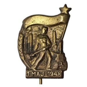 YUGOSLAVIA May 1st 1948 / Communist propaganda / vintage lapel pin