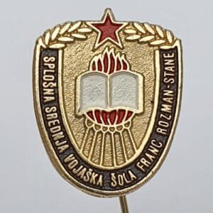 YUGOSLAVIA / Army / General Military High School - Franc Rozman Stane / vintage lapel pin