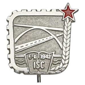 YUGOSLAVIA / Army / Engineering School Center / vintage lapel pin
