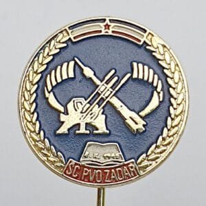 YUGOSLAVIA / Army / School Center for Anti-Aircraft Defense / Zadar / vintage lapel pin