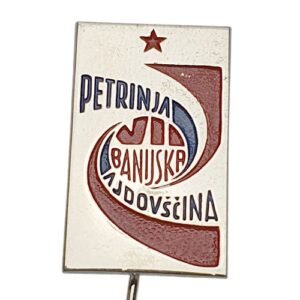 YUGOSLAVIA 7th Banija Division / Petrinja-Ajdovščina / WWII Partisans / vintage lapel pin