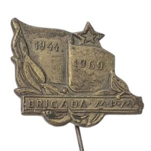 YUGOSLAVIA Podravina Brigade - Mihovil Pavlek Miškina / 1944-1969 / WWII Partisans / vintage lapel pin