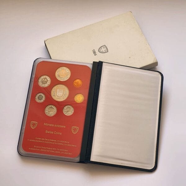 SWITZERLAND 1984 coins proof set